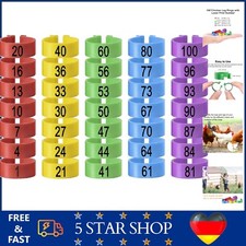 Vielpack Hühner Beinringe 20mm Mehrfarbig Geflügel Bänder 100St