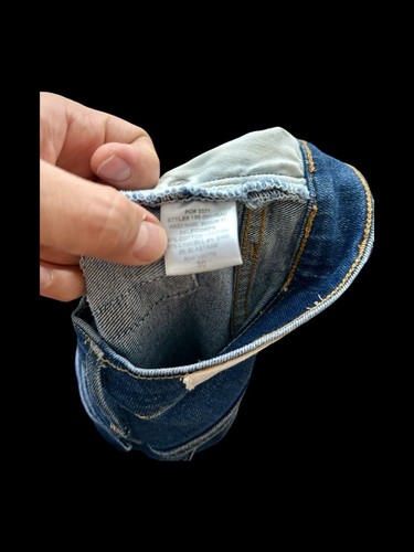Women's Levi's Redone High Rise Ankle Crop Tapered Jeans 25x25 Dark Wash $395 - Picture 10 of 12