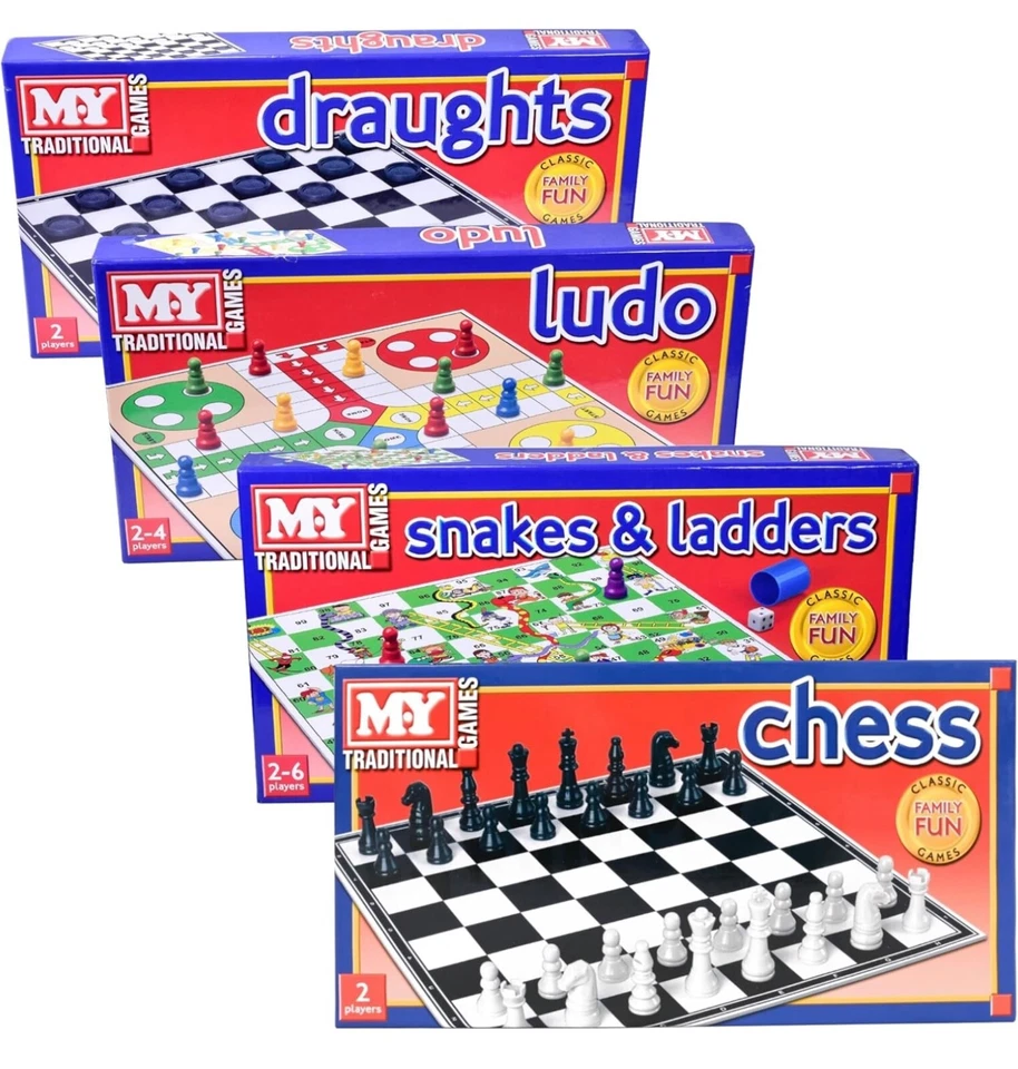 Backgammon Set Kids Family Board Games ,Snakes & Ladders, Draughts, Chess, Ludo - Image 3 of 4