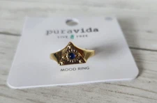 Pura Vida Protection Mood Signet Ring Sz 10 Style# 38962