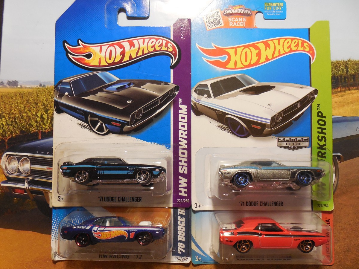 ヒュミドール Hot Wheels 70s DODGE CHALLENGER LOT 4 Walmart Exclusive ZAMAC HEMI