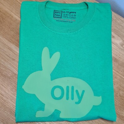 T-Shirt Hase mit deinem Namen inside Ostern Kinder - personalisieren