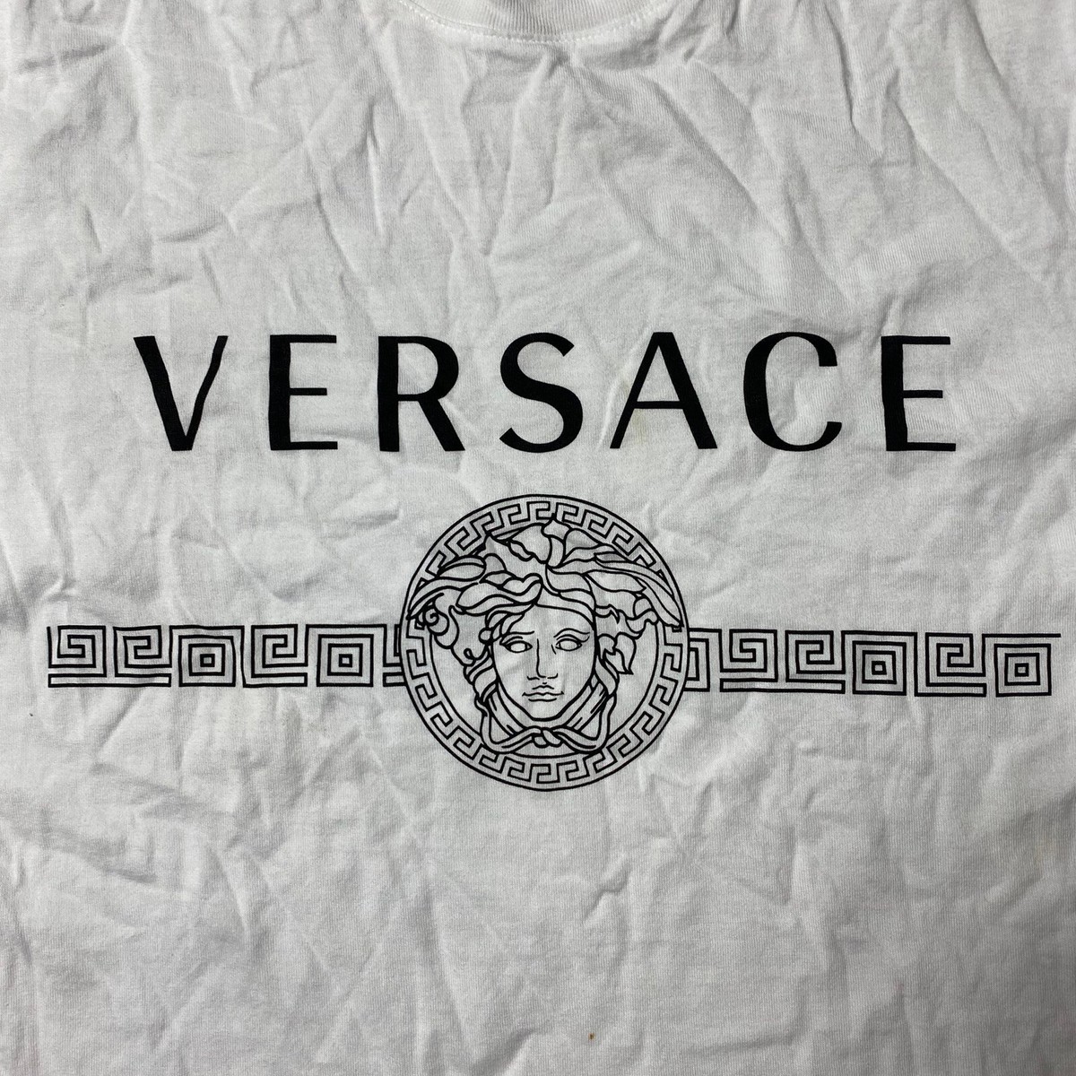 Versace Medusa White Tailor Fit Designer T-Shirt Adult Size