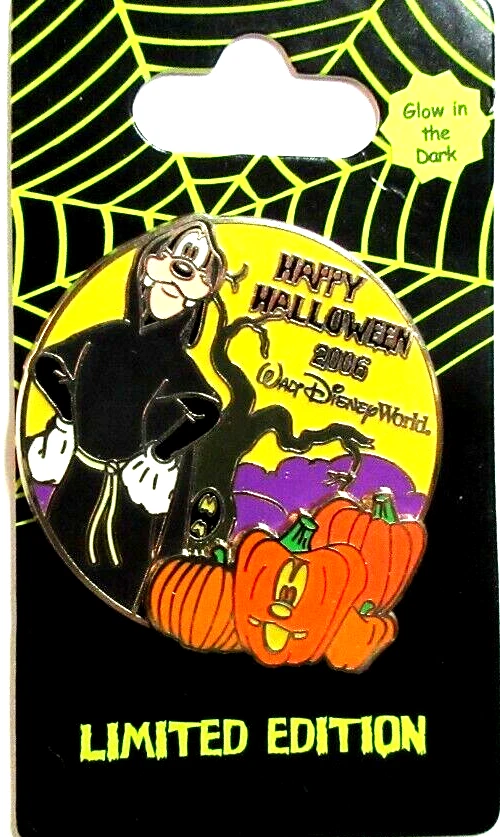 PIN GOOFY DISNEY WORLD HAPPY HALLOWEEN 2006 - LE OF 2500 (BRILLA EN LA OSCURIDAD) #49842 Foto 3 de 4