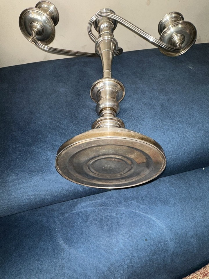 Vintage Approximately 3 Kilogram sterling silver candlesticks pair eBay