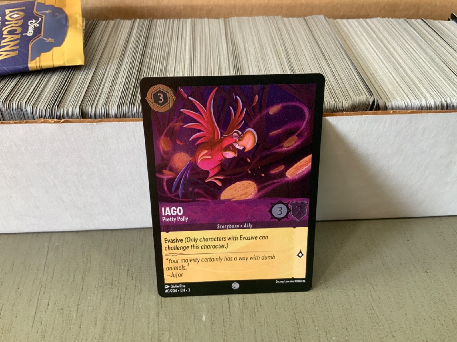 LORCANA DISNEY INTO THE INKLANDS FOIL IAGO 40/204 MINT