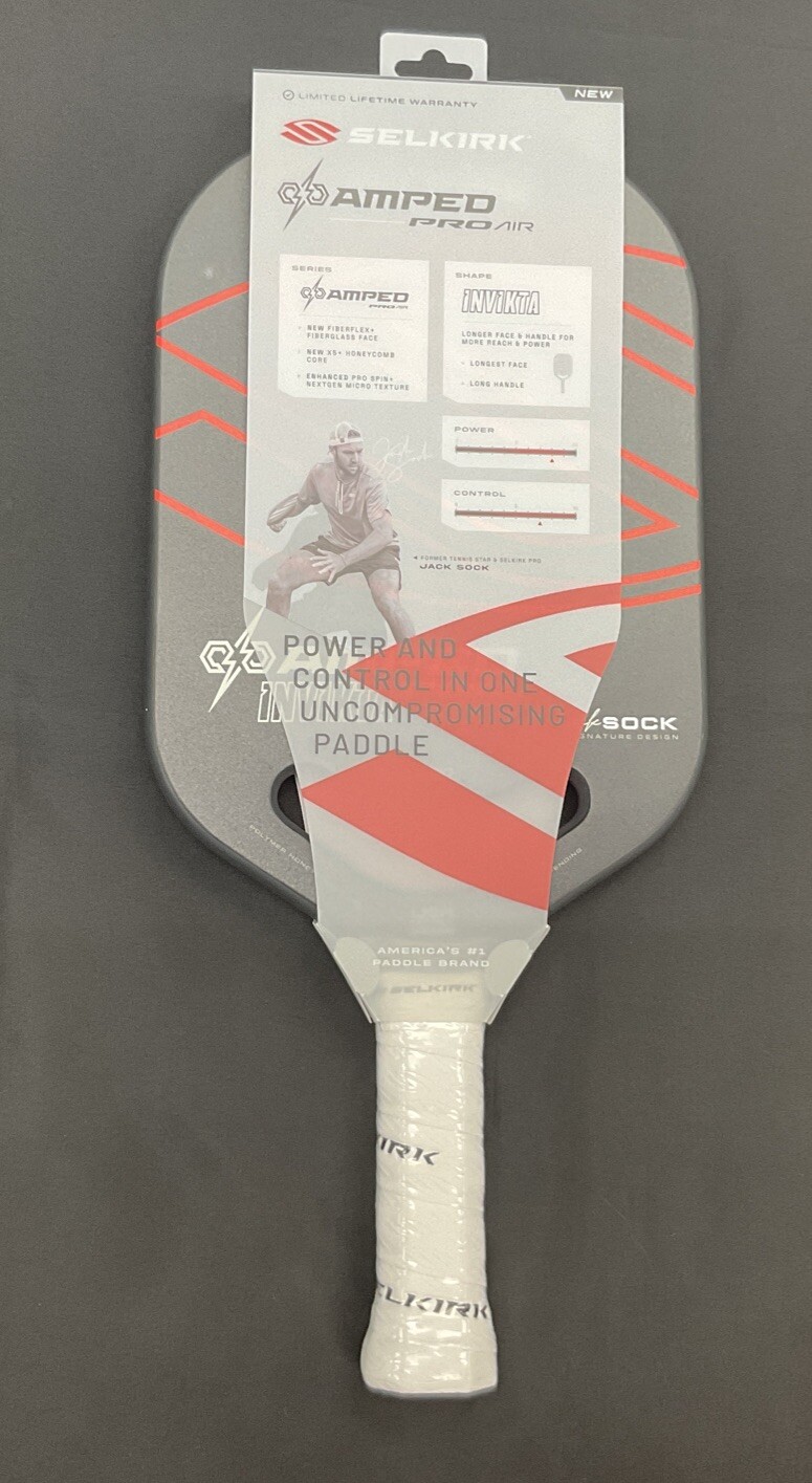 Selkirk Amped Pro Air Invikta Jack Sock Signature Pickleball Paddle