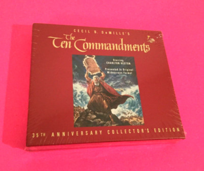 Sealed 35th Anniversary Collectors Edition The Ten Commandments VHS Box Set