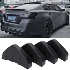 4pcs Rear Bumper Diffuser Splitter Spoiler Shark Fins Black For Nissan Altima 4pcs Rear Bumper Diffuser Splitter Spoiler Shark Fins Black For Nissan Altima