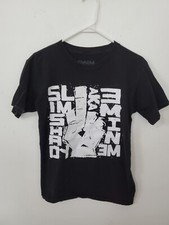 Rare Official Eminem Flip The Bird Black T-Shirt Middle Finger Adult Size Small