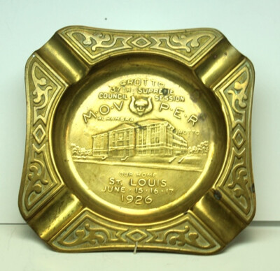 Very Nice Ashtray,  1926, Grotto, Our Home St. Louis, Supreme Council, MOVPER