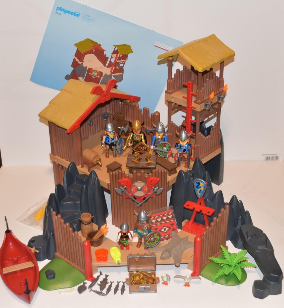 未開封　Playmobil 6個セット Playmobil Asterix Series Set 71829 Legionnaires Tent Roman Camp
