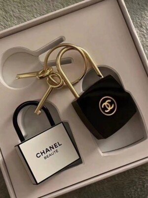 Chanel Padlock Keychain Novelty La Collection Coco Mark