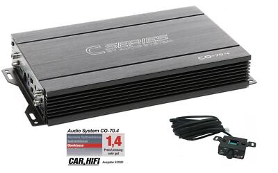Audio System CO-70.4 4-Channel Amplifier 440W with RTC Bass Cable Remote