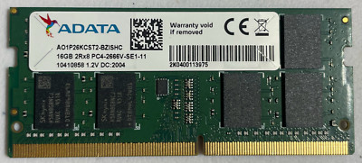 ADATA 16GB 2Rx8 PC4-2666 Laptop Ram SO-DIMM Memory AO1P26KCST2
