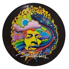 Jimi Hendrix - Photo Picture Disc - Real Vinyl 12" - Upcycled Wall Art