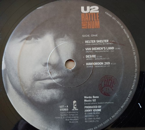 U2 - RATTLE AND HUM - 2x LP 33 RPM VINYL - Italy 1988 - Island Records - U 27 - Bild 9 von 12