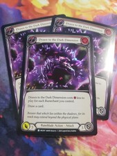 3x Drawn to the Dark Dimension Foil Red Playset Arcane Rising Flesh and Blood