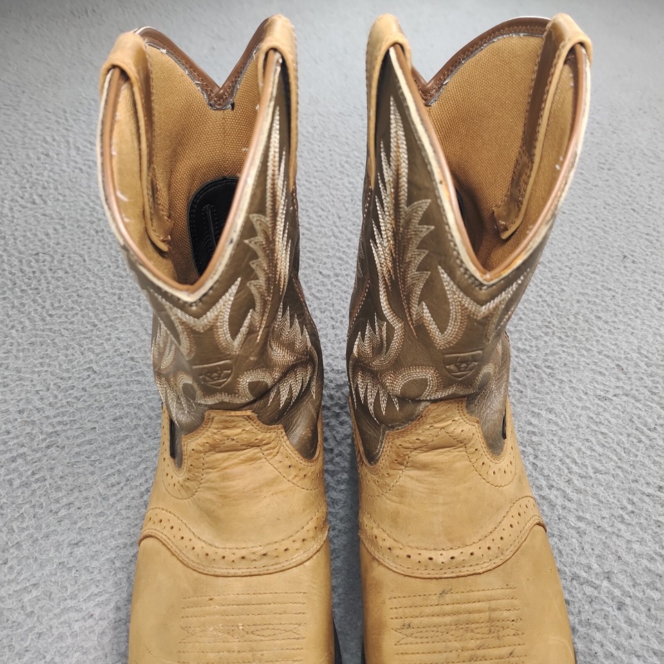 Ariat Workhog Soft Toe Work Boots 10008633 Mens 11.5 D Tan Brown