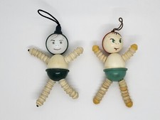 USSR doll toy with elastic bands Kapitoshka celluloid 2 pieces