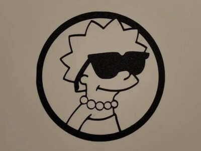 #ad Lisa Simpson Wandkunst Simpsons Wand Deko Dekoration Bart Marge Homer Maggie EUR 9.95