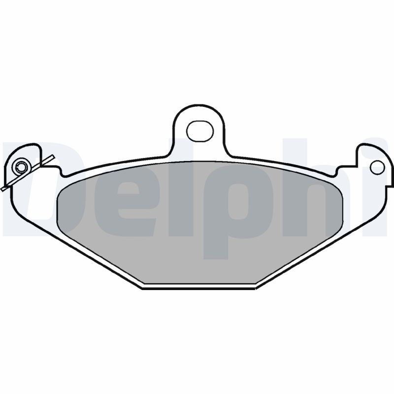Plaquettes de frein DELPHI LP821 frein à disque RENAULT LAGUNA I 25