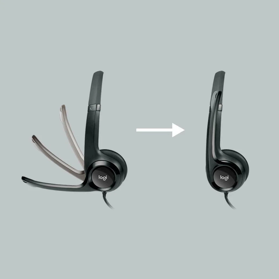 Logitech H390 Wired Headset with Noice Cancelling Microphone USB in-line control - Image 4 of 4