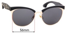 SFx Replacement Sunglass Lenses Fits Miu Miu Smu54q - 56mm Wide