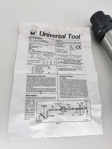 SAM OUTILLAGE PAR UNIVERSAL TOOLS BURINEUR PNEUMATIQUE DE DÉMOLITION UT-8644H - Afbeelding 5 van 6