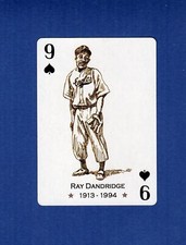 RAY DANDRIDGE, 1913-1994 ~ Negro Baseball Leagues playing card: 9 spades