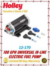 Holley 100 GPH In-line Electric Fuel Pump up to 900 EFI or 1050 Carb 12-170