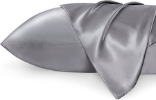 Bedsure Satin Pillowcases, Similar to Silk Pillowcase 2 Pack, Pillow Case for Sl