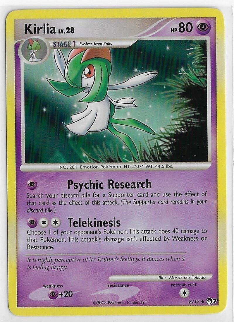 POKEMON NINTENDO POP *Series 7* Near Mint NM UNcommon PROMO #8/17 KIRLIA Lv. 28