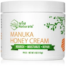 Wild Naturals Manuka Honey Healing Moisturizer Cream | Eczema Shingles Rashes