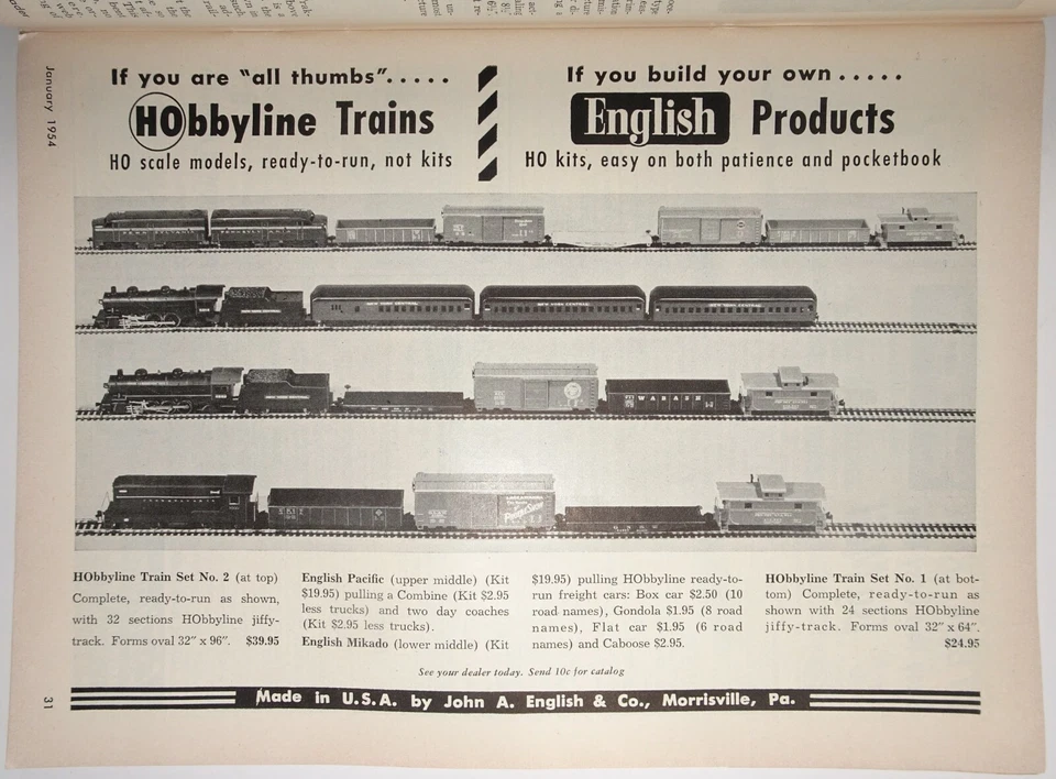 Model Railroader Magazine Models 20th anniversary issue Building Jan 1954 - Image 3 of 4