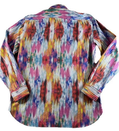 Paul Fredrick Shirt Men’s Tall L Bright Colorful Flip Cuff L/S Classic Fit NWOT - Picture 9 of 9