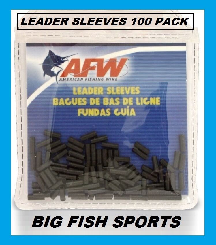 AFW American Fishing Wire Single Barrel Copper Crimp Sleeves Leader Size 1  100pc for sale online