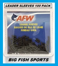 AFW Black Leader Sleeves NEW! # 100 PACK SINGLE BARREL- SIZES 1,2,3,4,5,6,7,8