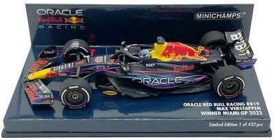 Minichamps Red Bull RB19 #1 Winner Miami GP 2023 - Max Verstappen