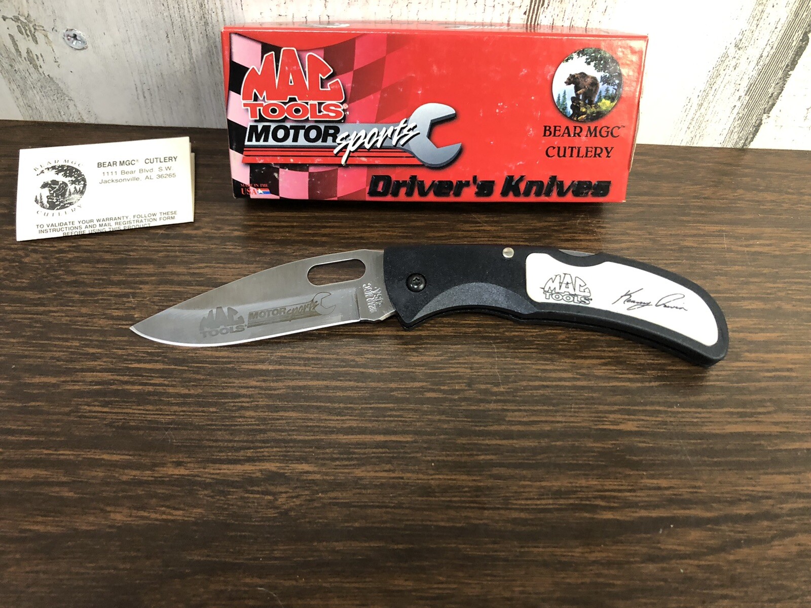 Mac Tools Motor Sports Kenny Irwin Pocket Knife