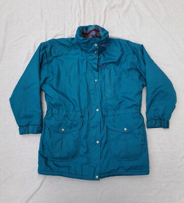 Regatta Women's Waterproof Green/Jade Parka Coat/Jacket Concealed Hood Size 12