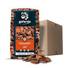 GALAMIO&reg; Mulch Pinienrinde Deko+ 60-100 mm - 60L - Deko, Unkrautschutz