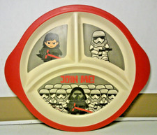 Star Wars Dinnerware 3 Sectional Children's Plate Bamboo Fiber Baby Darth