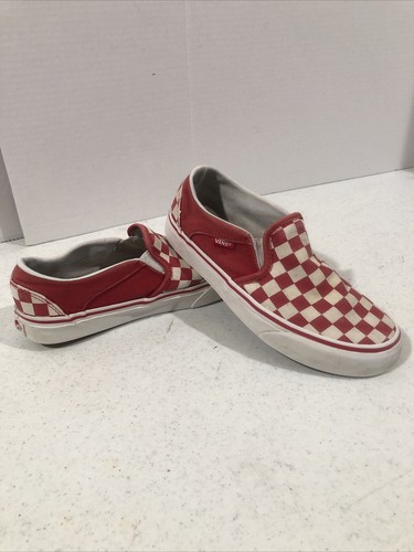 khaki checkered vans