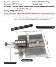 Leather Strap Cutter Splitter Paring Tool Strap Belt Cutting Machine Leather DIY