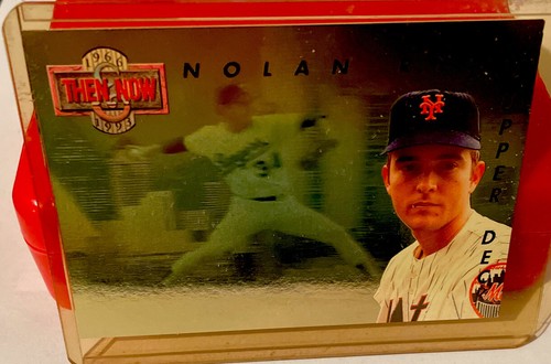 1992 Oberdeck Nolan Ryan DAMALS UND JETZT HOLOGRAMM Karte #TN5 MLB HOF NY METS