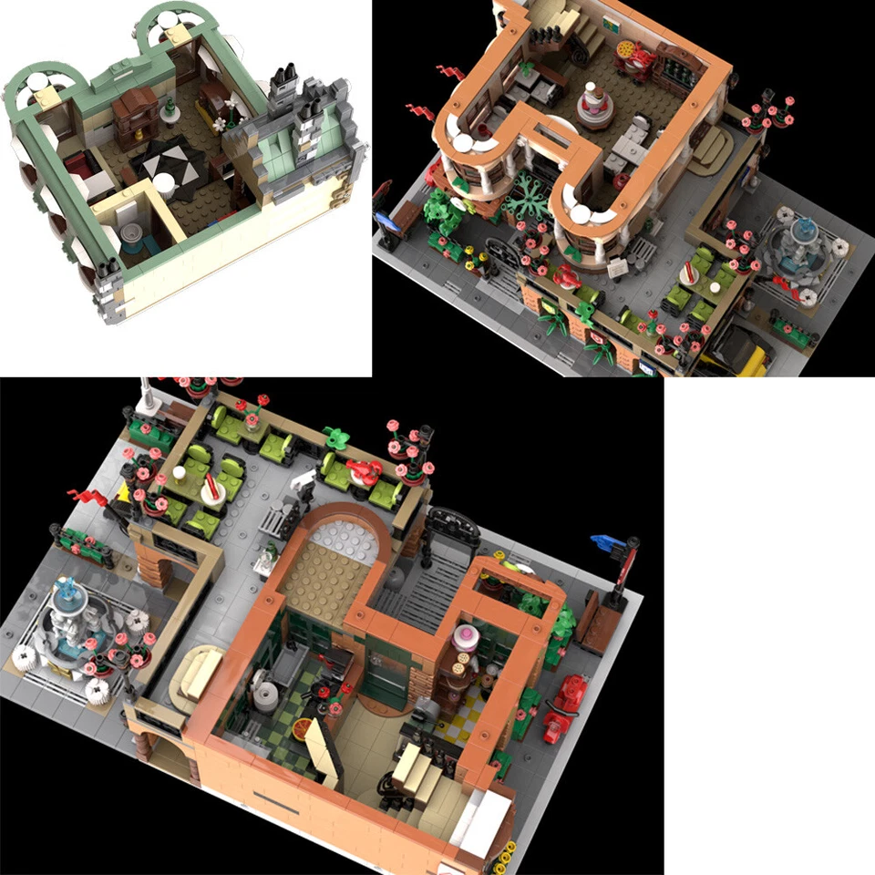 MOC: Garden Palace Restaurant with Interior Modular Building 4552 Pieces - Image 4 of 4
