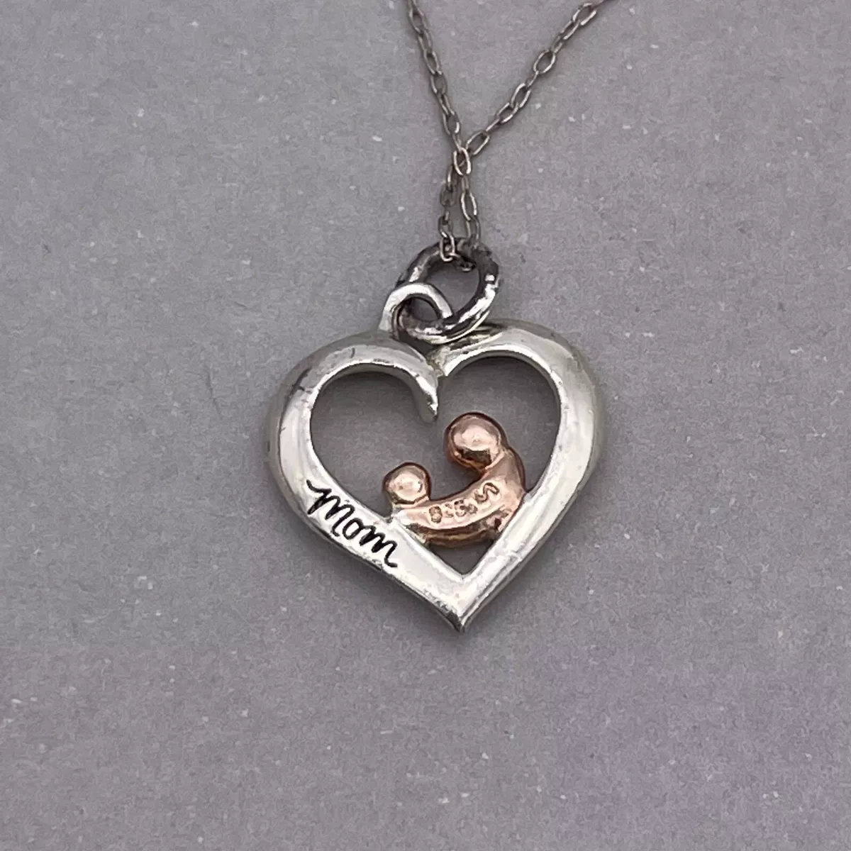 925 la heart best sale necklace