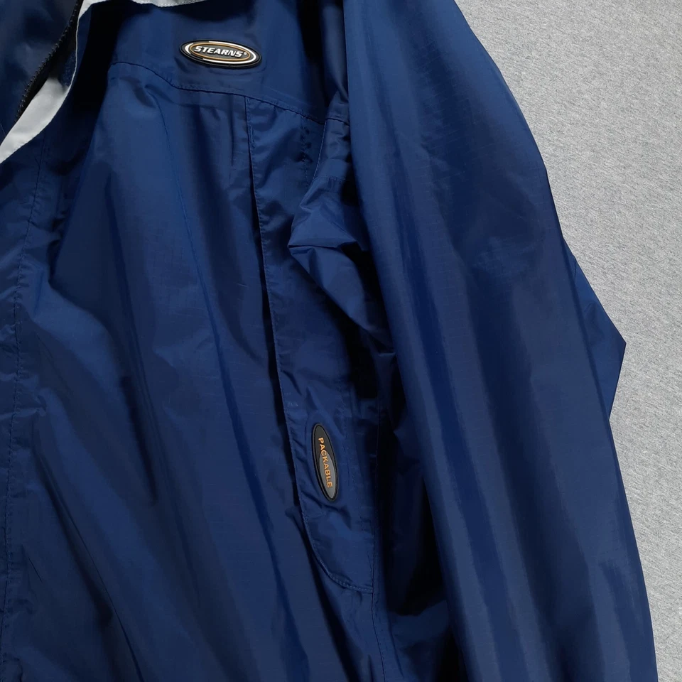 Chaqueta Stearns Para Hombres XL Empacable Impermeable Con Capucha Cintura elástica Cremallera Completa Impermeable Foto 4 de 4
