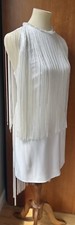 Stella McCartney Rare Fringed “Maurice” White Dress, Retail $2965, ITSz 44 US 6